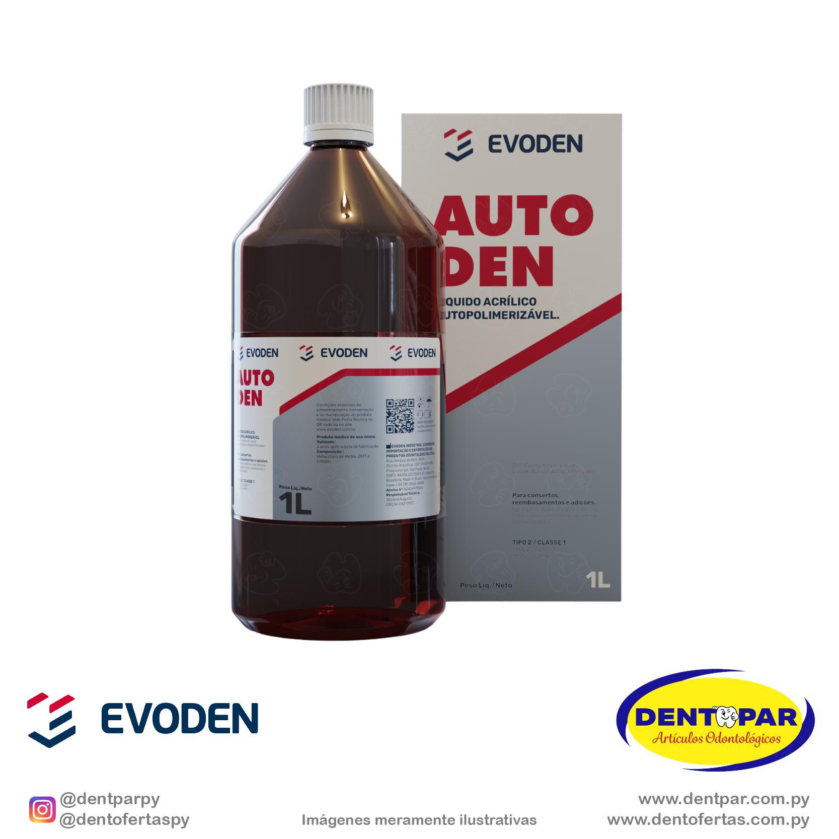 Imagen del producto Resina Acrílica Autopolimerizable Autoden - LÍQUIDO 1000 mL