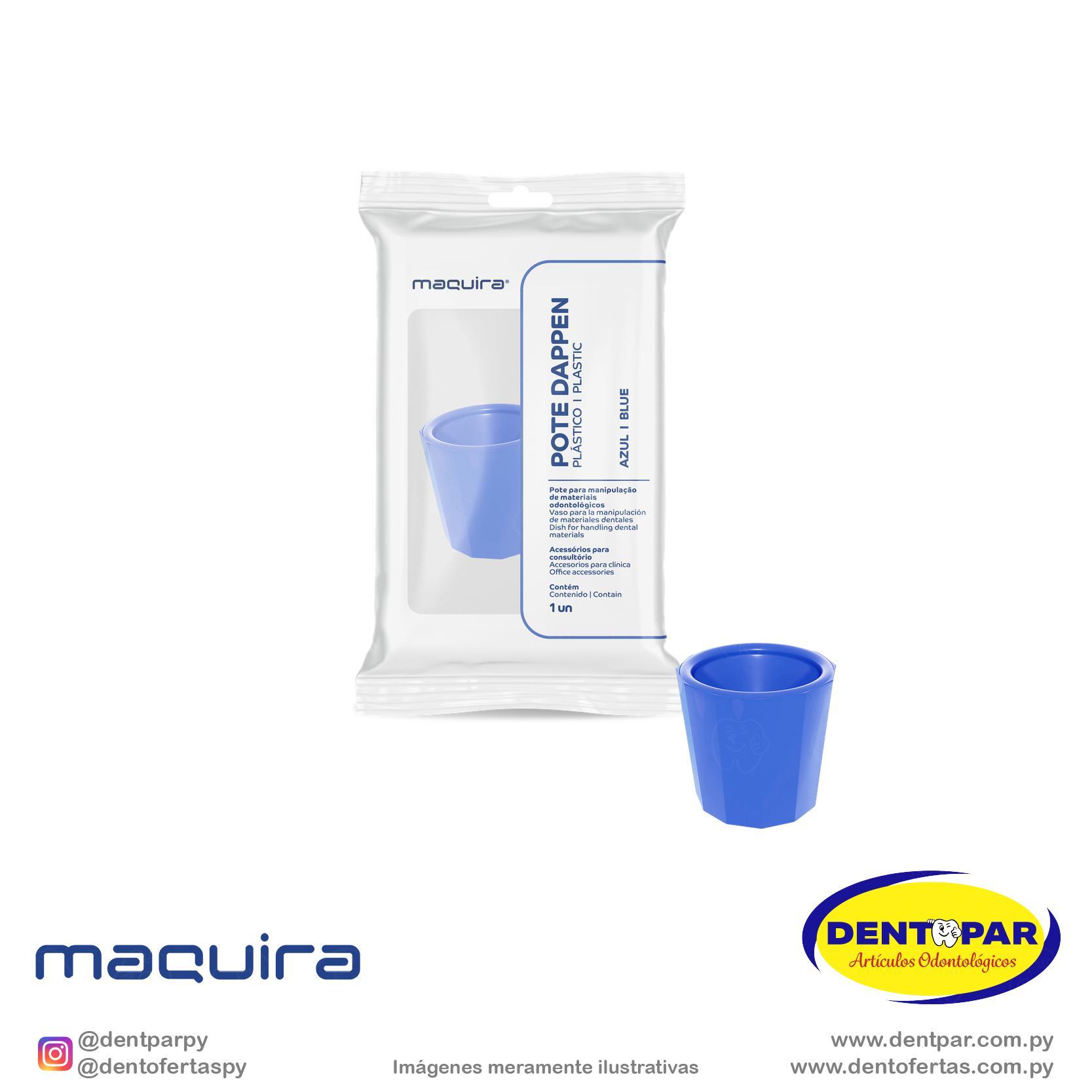 Imagen del producto Pote Dappen Autoclavable Azul