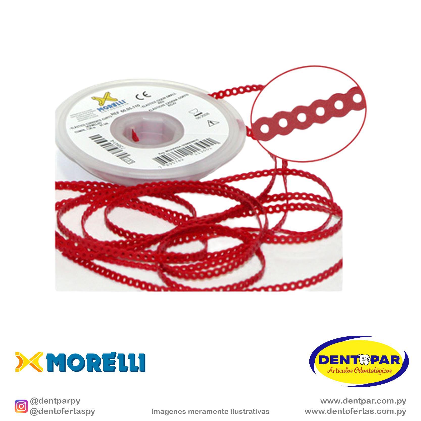 Imagen del producto Elastic cadena corto rojo 1.5m