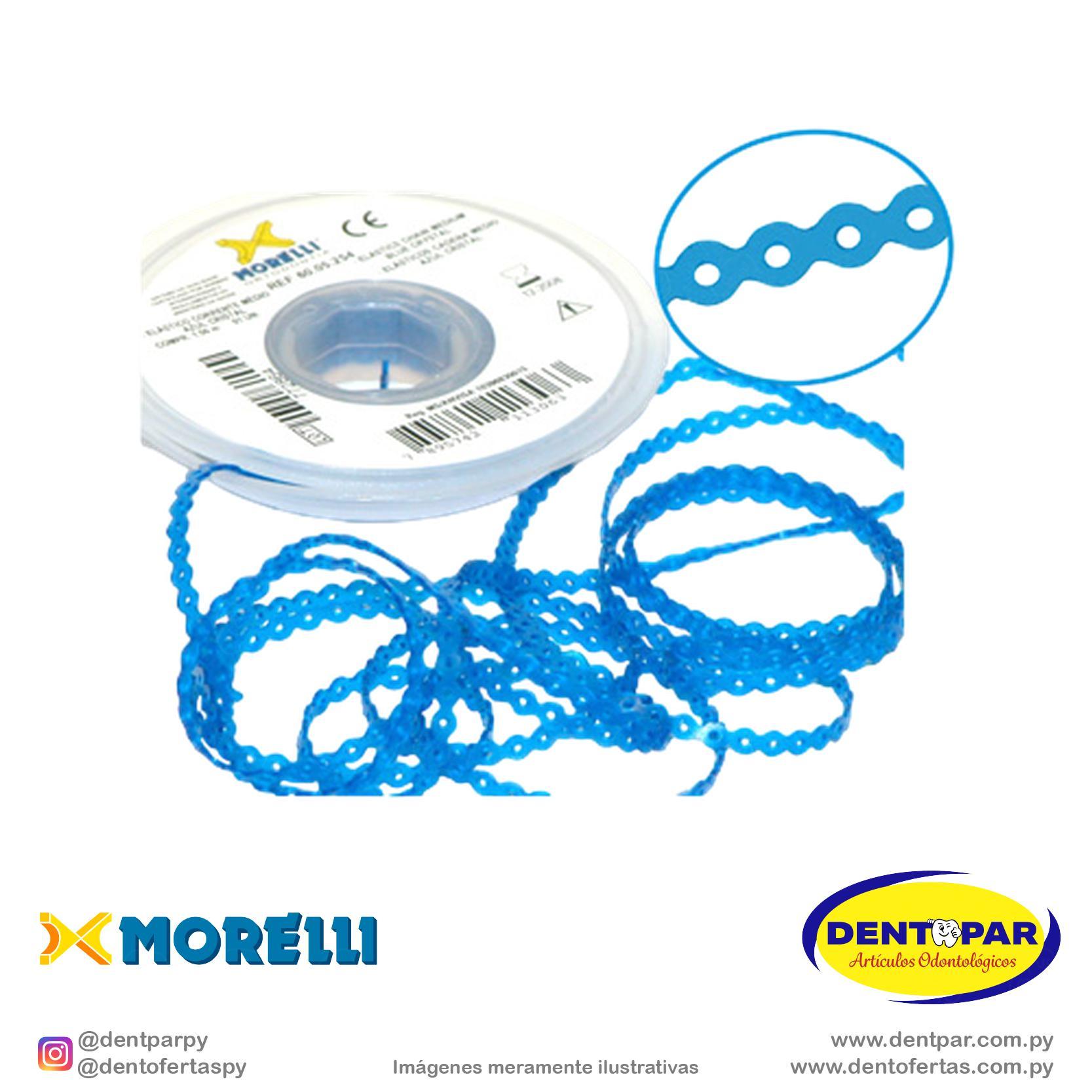 Imagen del producto Elastic cadena medio azul cristal 1.5m