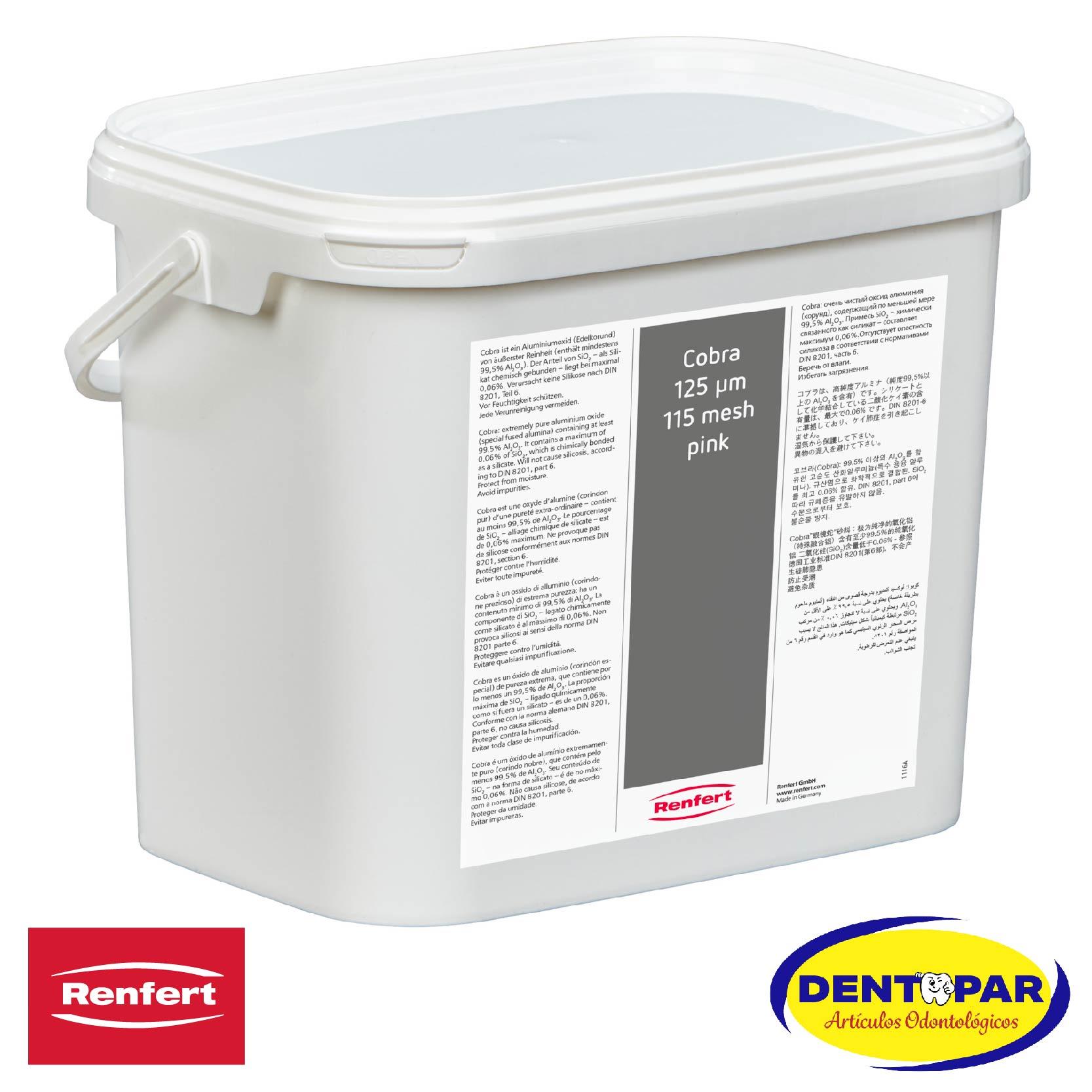 Imagen del producto Óxido de Aluminio 125micrómetros Cobra 0.6kg